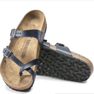 Birkenstock Mayari, Navy Oiled Leather, 8/8.5